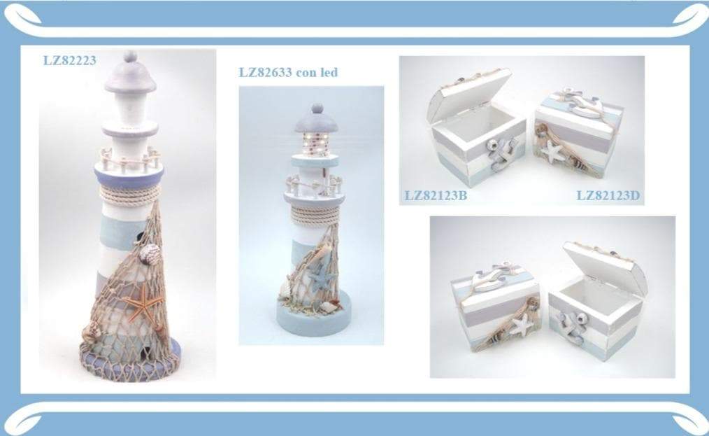 Collezione MARE Bomboniere in Legno Decorazioni Marine - Dolci pensieri gift