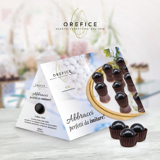 Dolci pensieri gift Confetti Abbracci Orefice Neri 500g