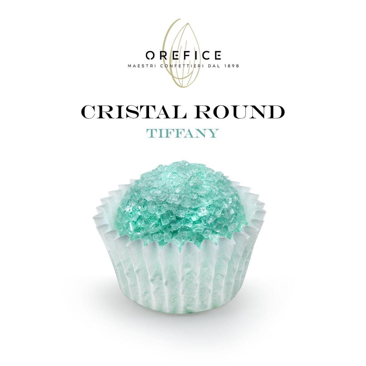 Dolci pensieri gift CONFETTI round CRISTALLO ARTIGIANALI TIFFANY 500g