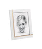Cornice in legno con inserti alluminio portafoto 13x18 Verticale - Dolci pensieri gift