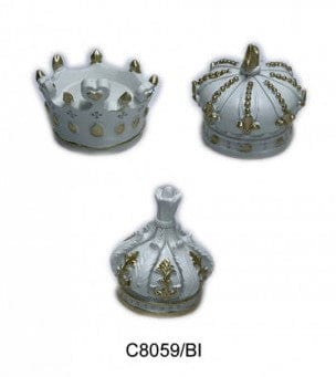 CORONA 3 ASSORTITE RESINA COMUNIONE BATTESIMO COMPLEANNO - Dolci pensieri gift