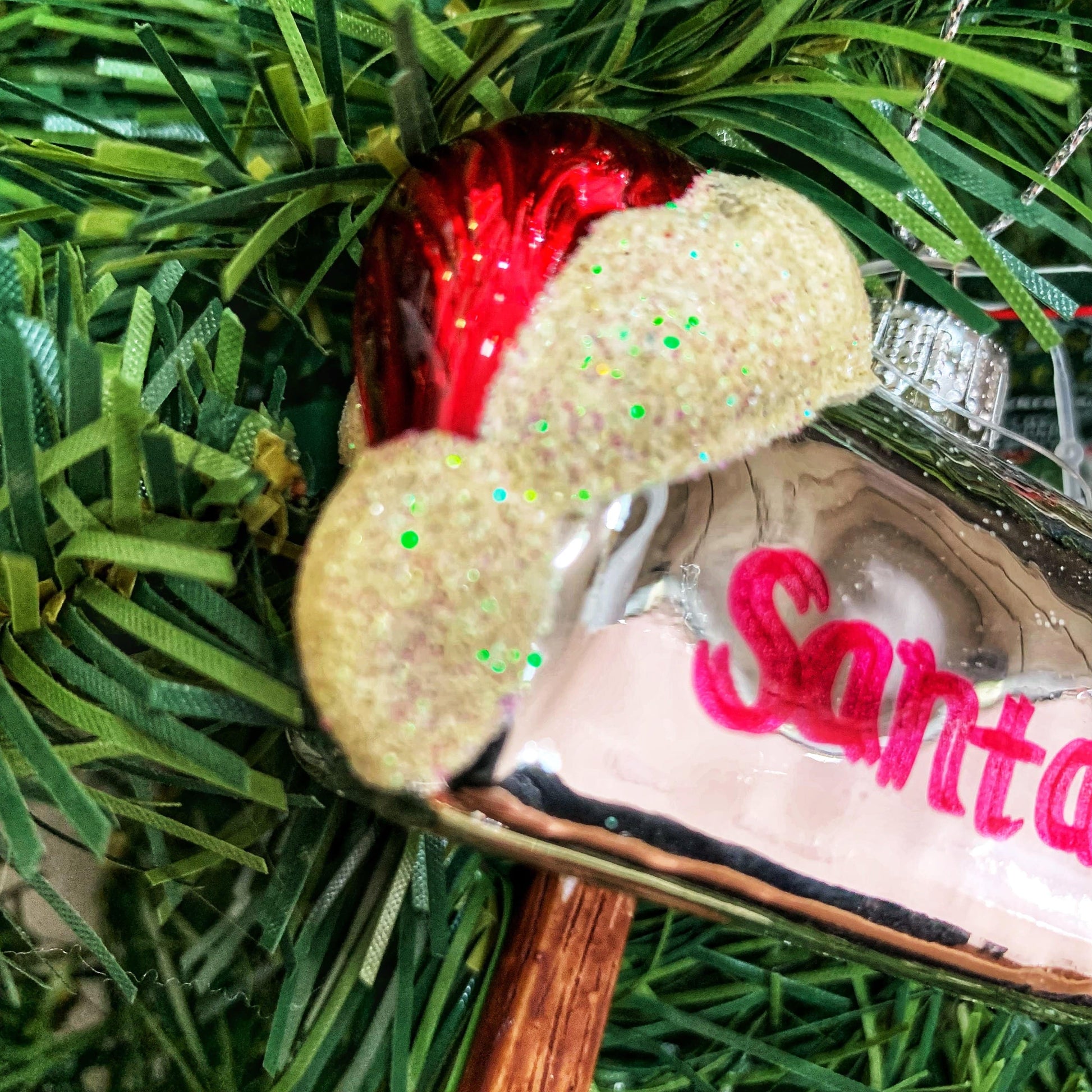 Decorazione Albero di Natale in vetro POSTA DI BABBO NATALE 10x7 cm - Dolci pensieri gift