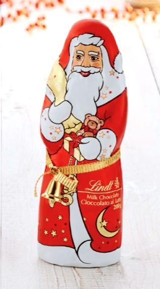 Decorazione Albero di Natale Lindt Babbo Natale di Cioccolato - Dolci pensieri gift