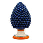 Decorazione Pigna Media Blu con base decorata 40 cm - Dolci pensieri gift