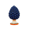 Decorazione Pigna Piccola Blu con base decorata 30 cm - Dolci pensieri gift