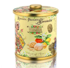 Dolcetti Virginia Biscottiera In Latta Amaretti agli Agrumi 220 gr - Dolci  pensieri gift