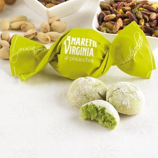 Dolcetto Virginia Amaretto Cuorpistacchio Confezione da 100gr - Dolci pensieri gift