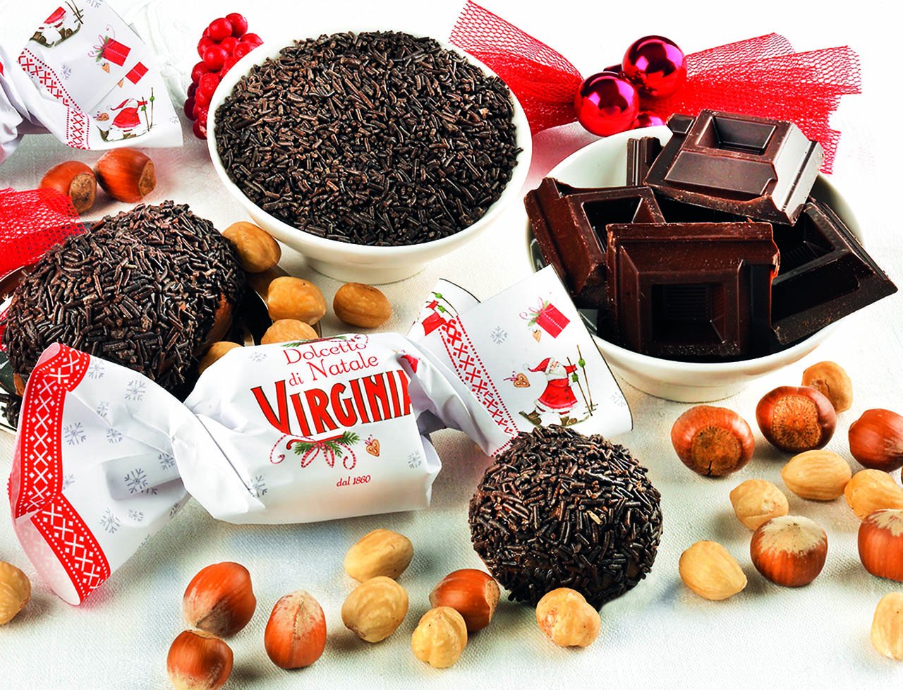 Dolcetto Virginia dolcetto di Natale al cioccolato al latte Confezione da 100gr - Dolci pensieri gift