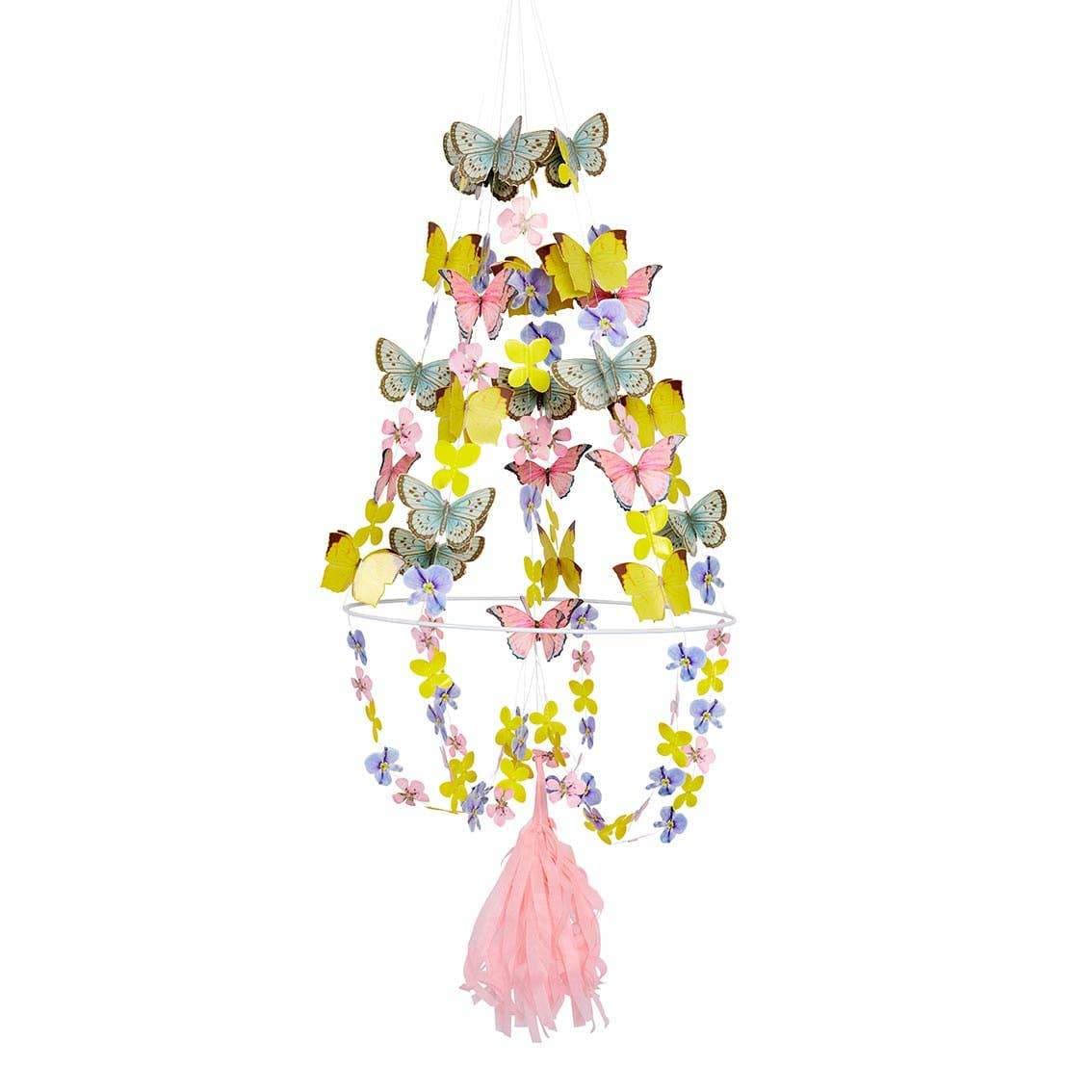 Farfalle Festone Decorazione Lampadario multicolor 83 cm - Dolci pensieri gift
