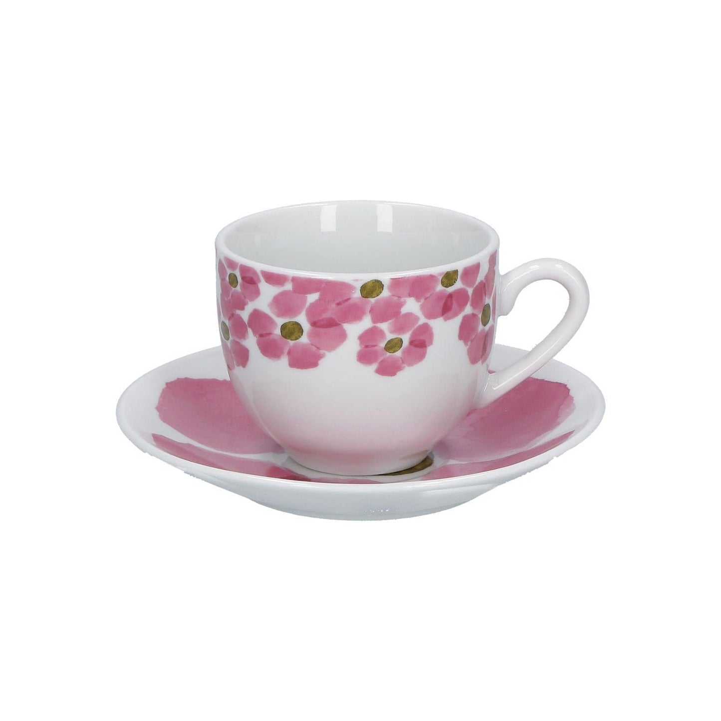Gallipoli Set 6 Tazzine da Caffè con Piattino in Porcellana - Dolci pensieri gift