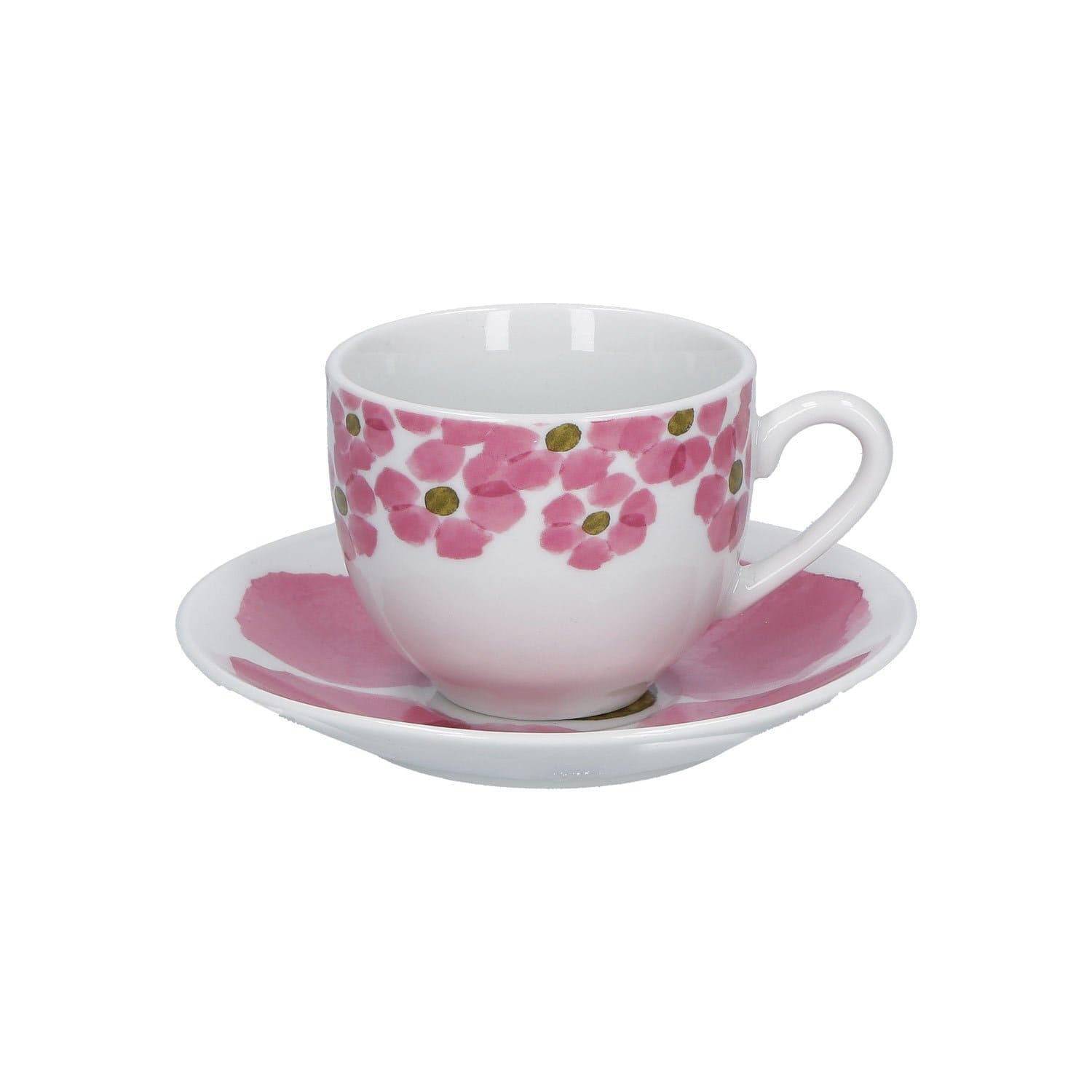Gallipoli Set 6 Tazzine da Caffè con Piattino in Porcellana - Dolci pensieri gift