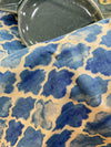 GRECIA Runner maioliche blu 40 x 140 cm in cotone Made in italy - Dolci pensieri gift