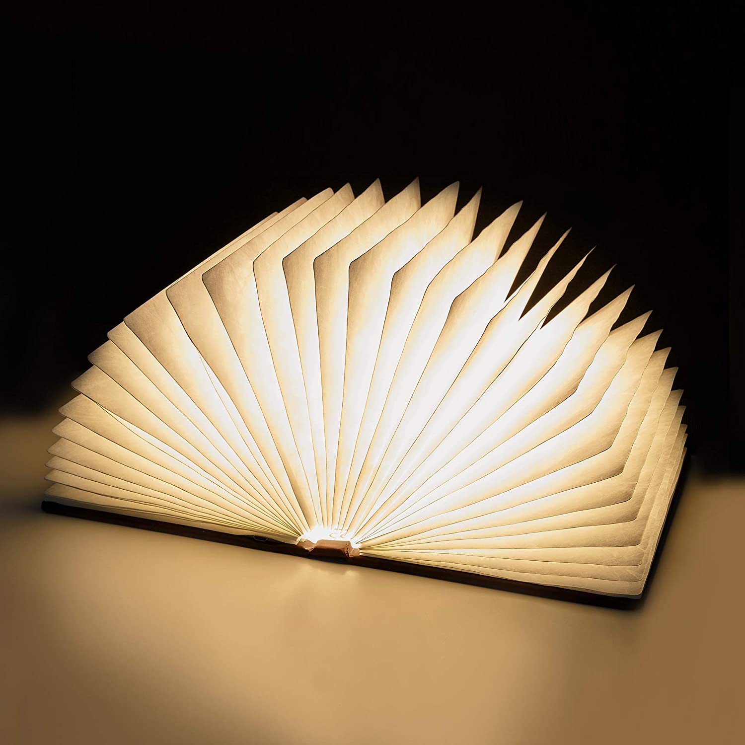 Lampada Libro luminoso apertura 360° con copertina magnetica 10x8 cm - Dolci pensieri gift