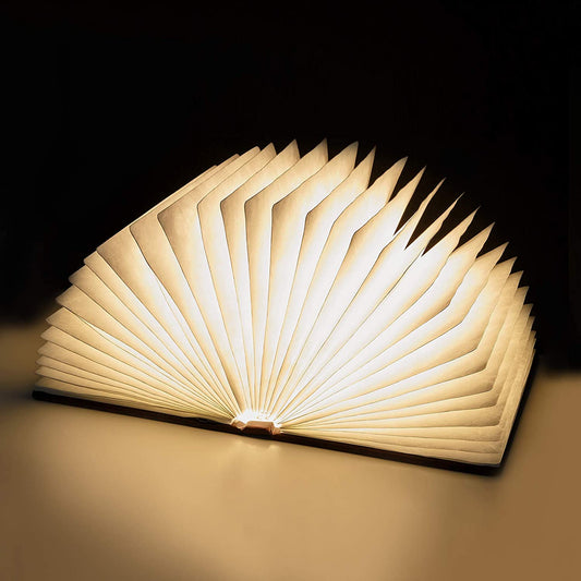 Lampada Libro luminoso apertura 360° con copertina magnetica 10x8 cm - Dolci pensieri gift