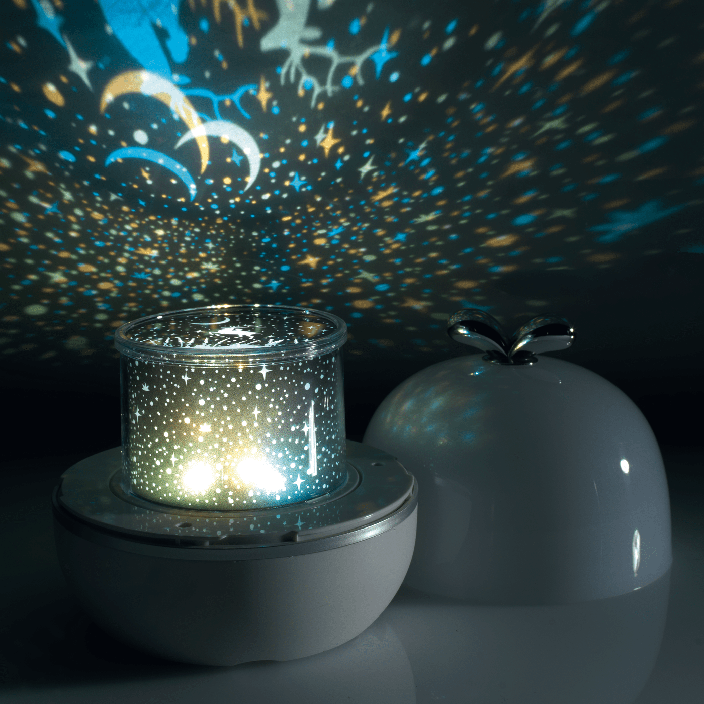 Lampada Luce proiettore rotante notturno da tavolo cameretta dei bambini - Dolci pensieri gift