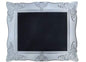 Lavagna Nera da Parete da Gesso con Cornice Bianca 46 cm - Dolci pensieri gift