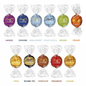 Lindt Lindor 10 varietà mix per 11 palline Taglia Caramello Mango Fragola Bianco 70% 1 kg - Dolci pensieri gift