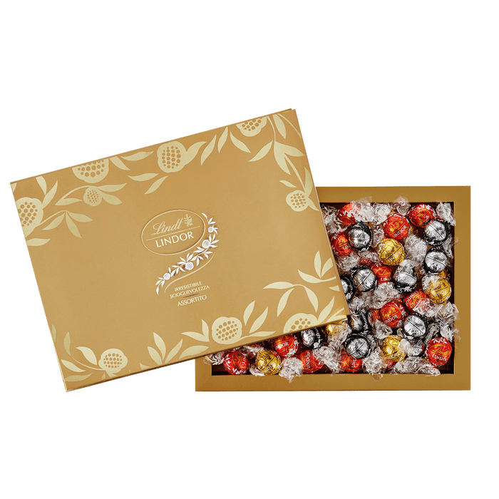 Lindt scatola boule Lindor assortita 225gr - Dolci pensieri gift