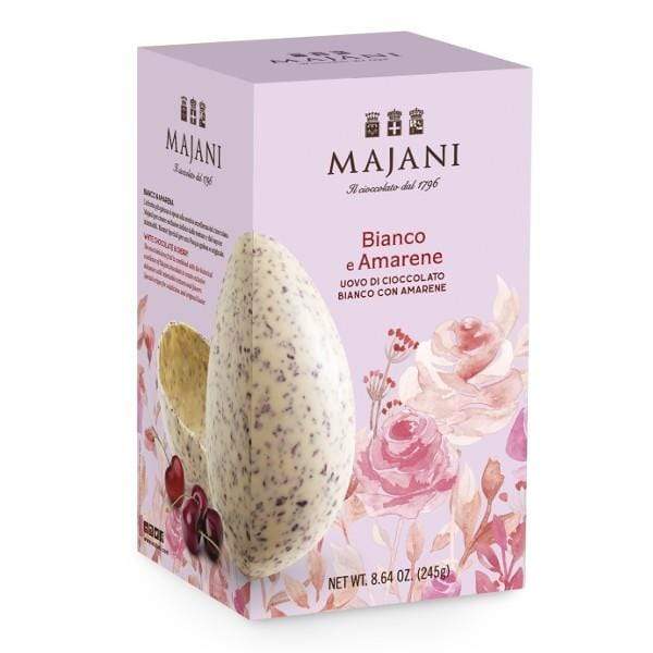 MAJANI Uovo di Pasqua Cioccolato Bianco e Amarena 260g - Dolci pensieri gift