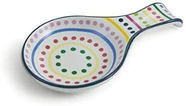 Messico Pois Poggiamestolo, Dolomite, Multicolore, 4 x 23.5 x 13.5 cm - Dolci pensieri gift