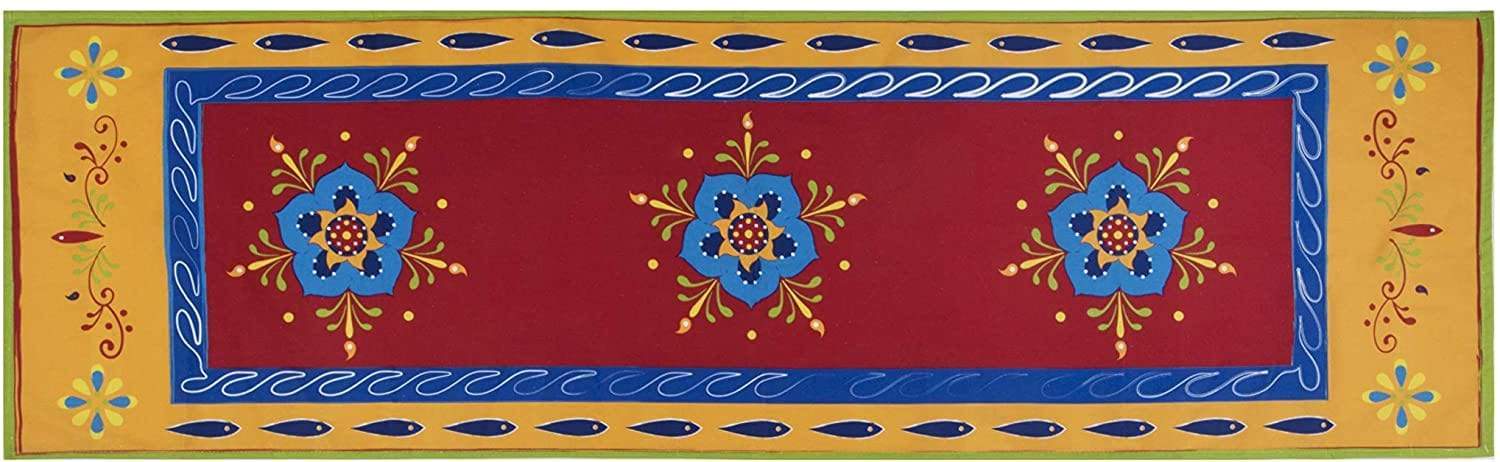 MESSICO Runner da Tavola in Cotone decoro messicano 45x140 cm - Dolci pensieri gift