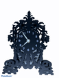 Orologio nero elegante 23 cm altezza - Dolci pensieri gift