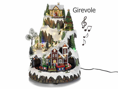 Paesaggio natalizio in movimento con luci e musica - Dolci pensieri gift