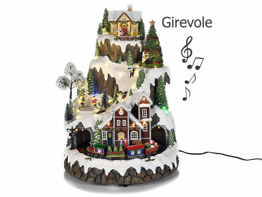 Paesaggio natalizio in movimento con luci e musica - Dolci pensieri gift