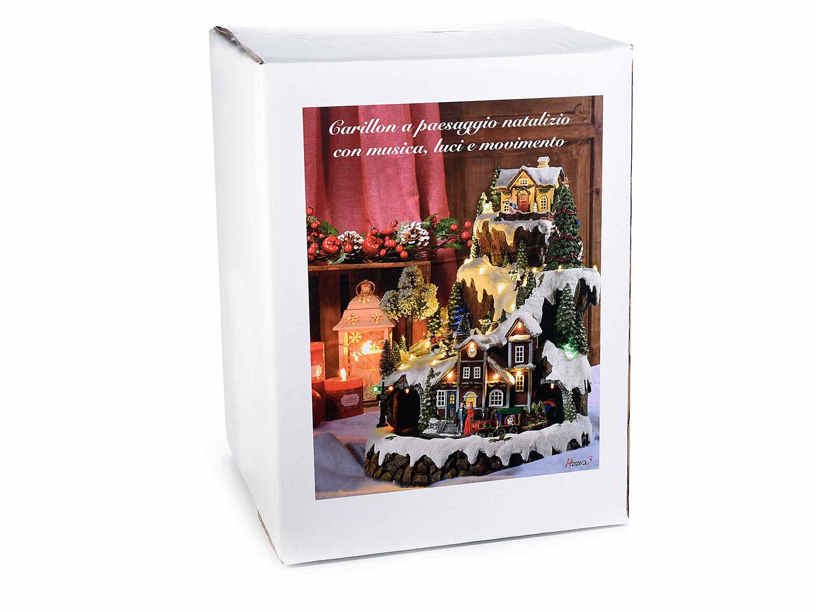 Paesaggio natalizio in movimento con luci e musica - Dolci pensieri gift
