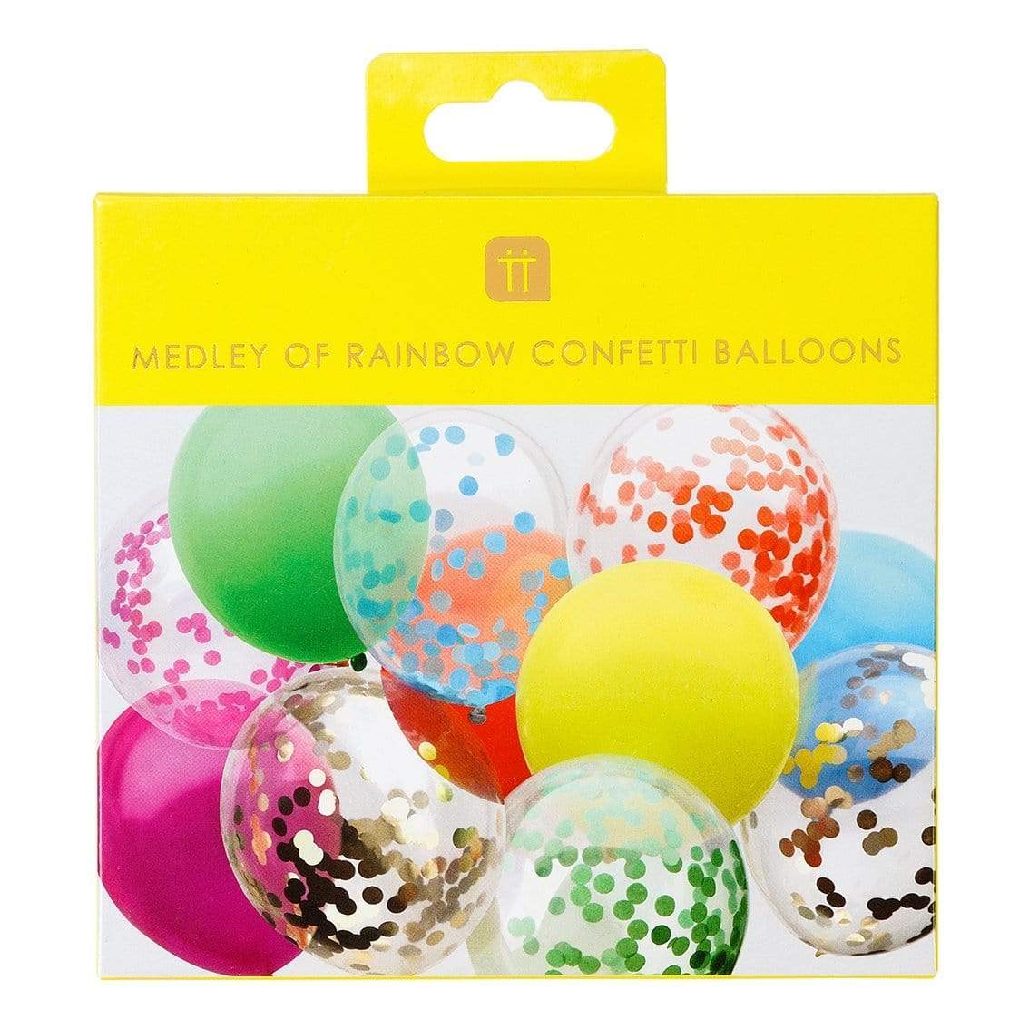 Palloncini con coriandoli arcobaleno, confezione da 12 - Dolci pensieri gift