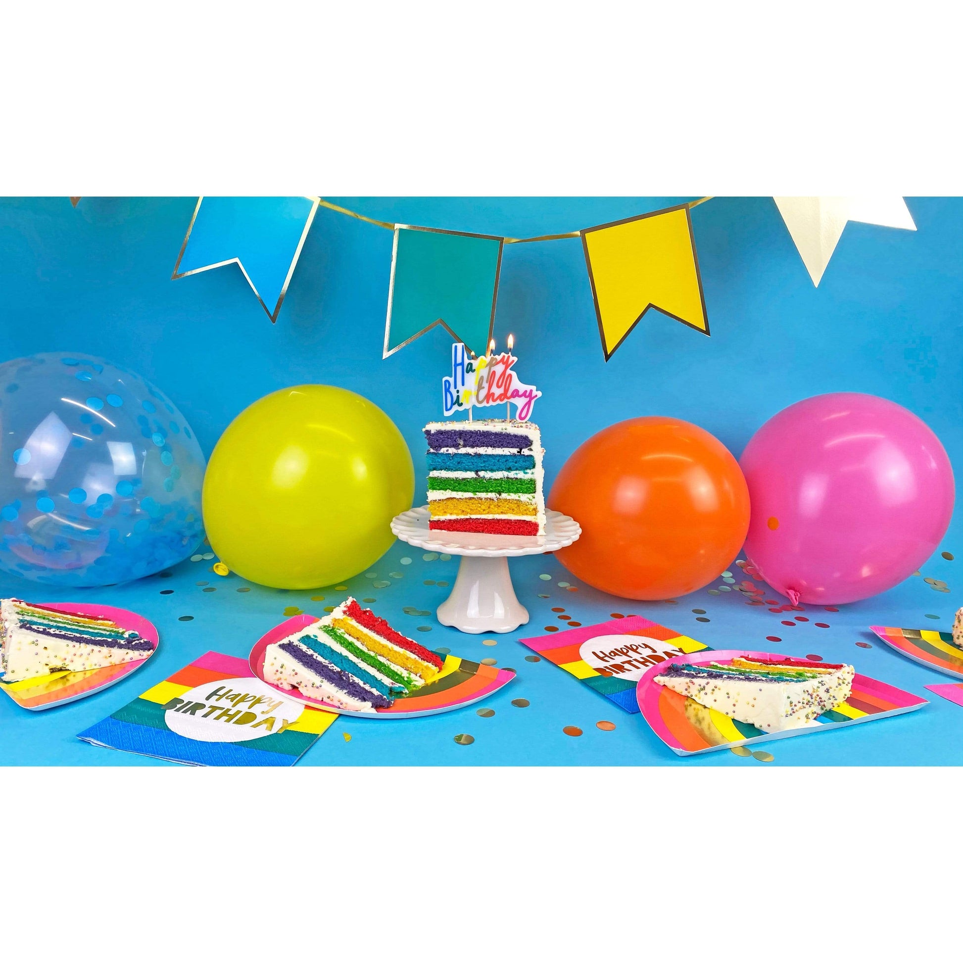 Palloncini con coriandoli arcobaleno, confezione da 12 - Dolci pensieri gift