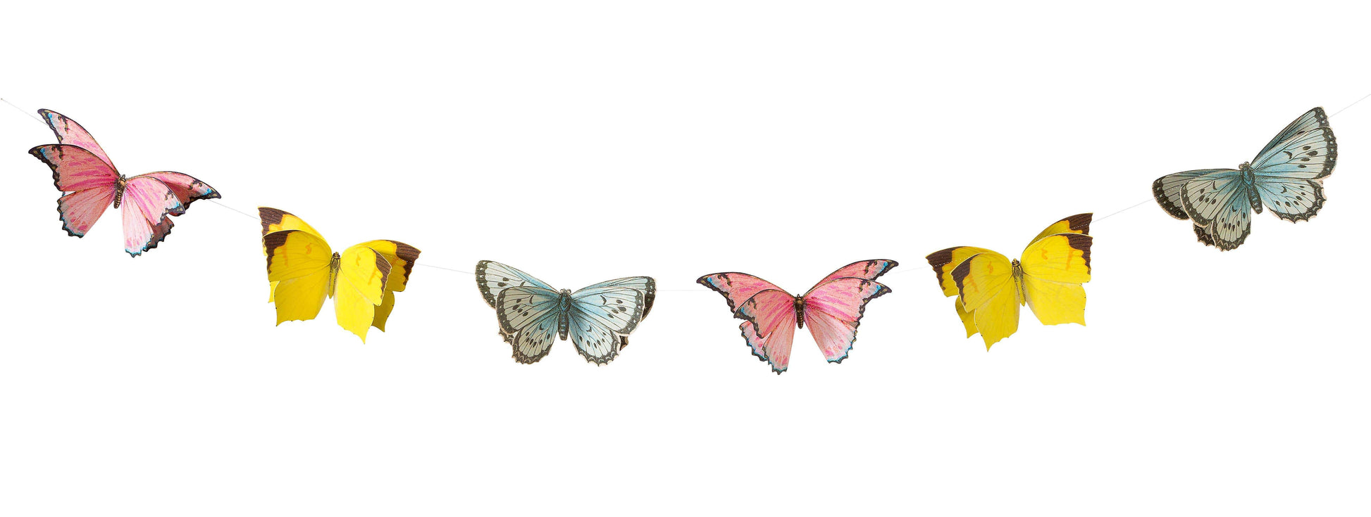 Bandierine a forma di farfalla multicolor festoni in carta 3 metri - Dolci pensieri gift