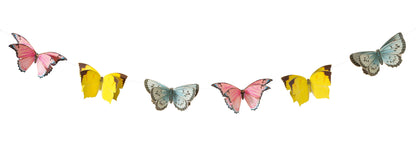 Bandierine a forma di farfalla multicolor festoni in carta 3 metri - Dolci pensieri gift