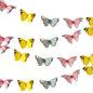 Bandierine a forma di farfalla multicolor festoni in carta 3 metri - Dolci pensieri gift