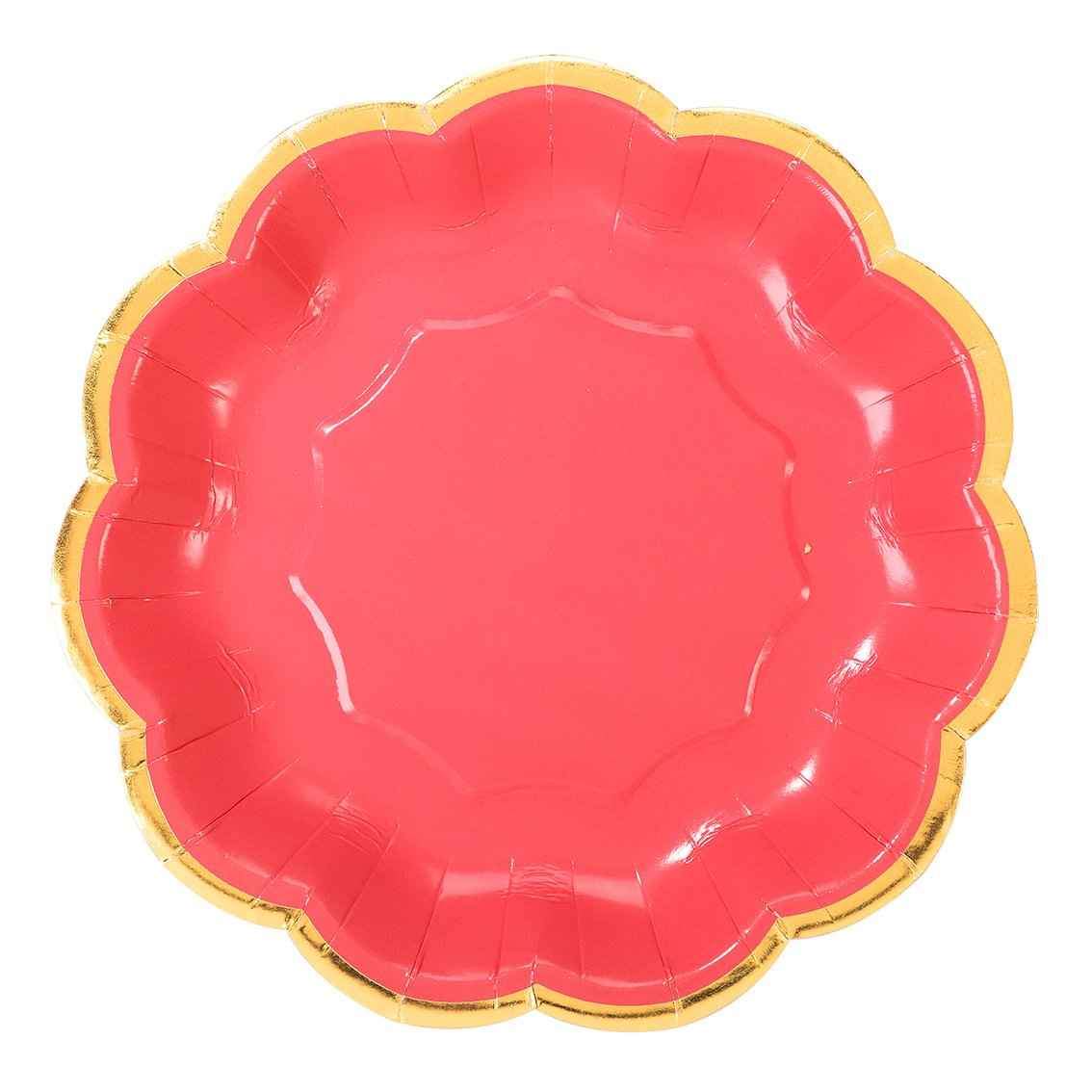 Piatti da festa mix rosa, pink confezione da 12 piatti in carta - Dolci pensieri gift