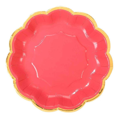 Piatti da festa mix rosa, pink confezione da 12 piatti in carta - Dolci pensieri gift