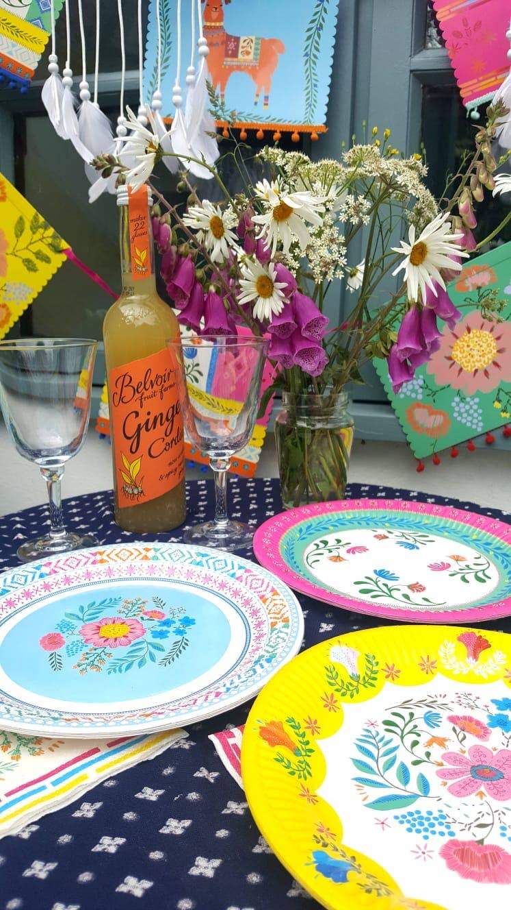 Piatti di carta boho chic floreali, confezione da 12 pezzi - Dolci pensieri gift