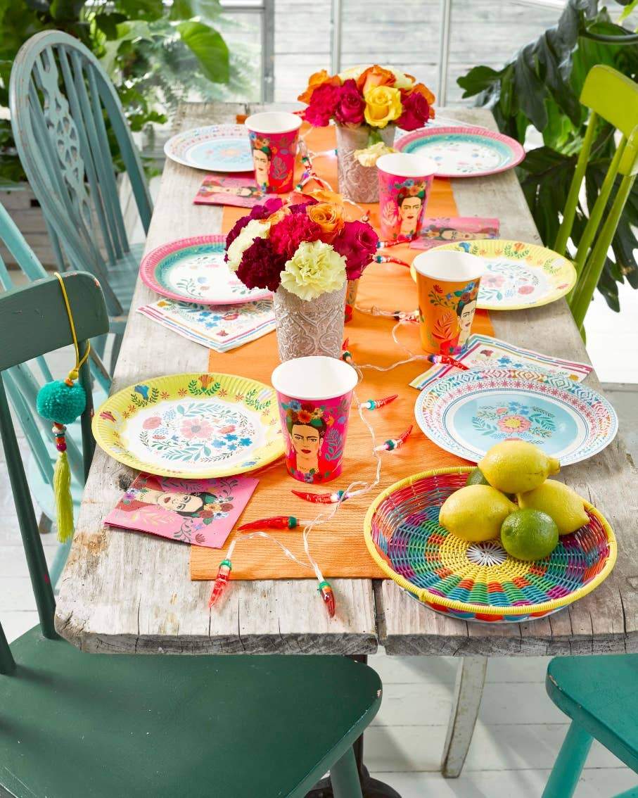 Piatti di carta boho chic floreali, confezione da 12 pezzi - Dolci pensieri gift