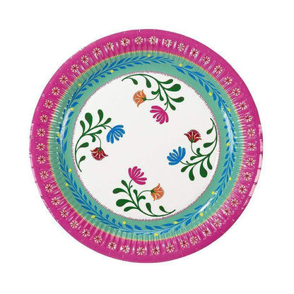 Piatti di carta boho chic floreali, confezione da 12 pezzi - Dolci pensieri gift