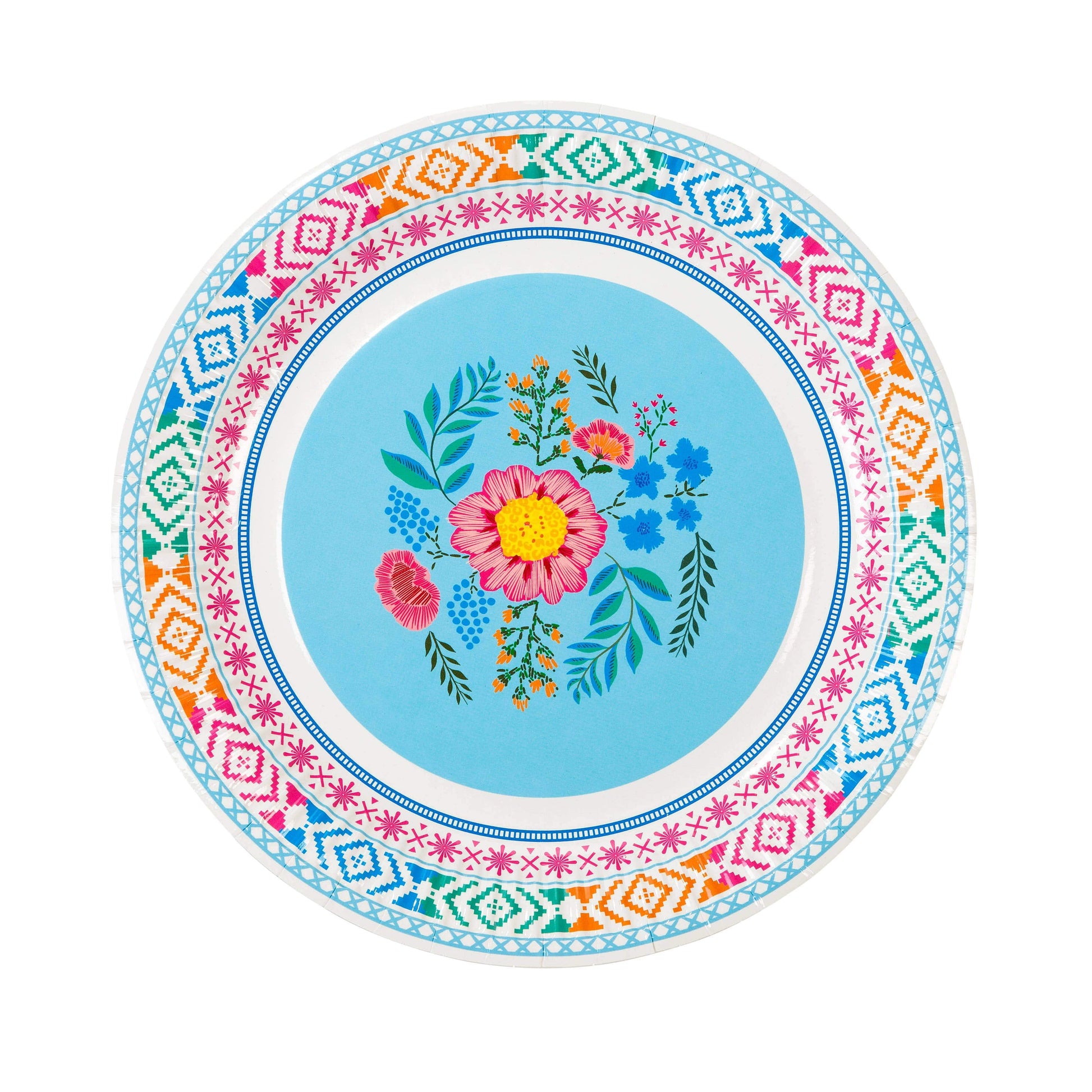 Piatti di carta boho chic floreali, confezione da 12 pezzi - Dolci pensieri gift