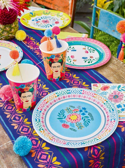 Piatti di carta boho chic floreali, confezione da 12 pezzi - Dolci pensieri gift