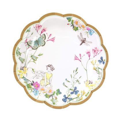 Piatti Shabby chic fata con bordo smerlato, confezione da 12 - Dolci pensieri gift