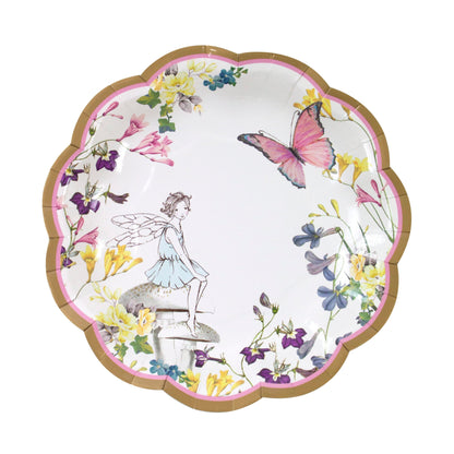 Piatti Shabby chic fata con bordo smerlato, confezione da 12 - Dolci pensieri gift