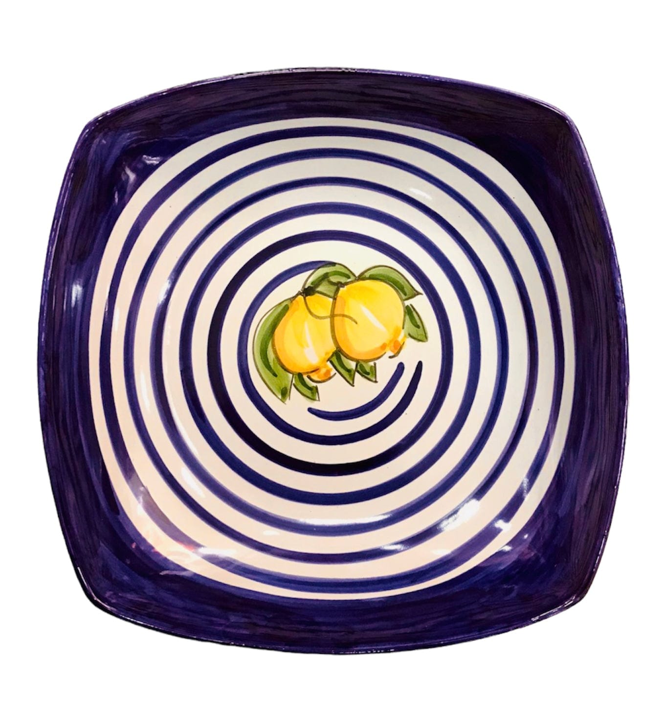 Piatto frutta AMALFI in Ceramica Vietrese 30 cm DIPINTA A MANO - Dolci pensieri gift