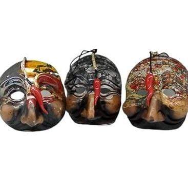 Portafortuna Napoletano Maschera Pulcinella Fantasie Assortite 14 cm - Dolci pensieri gift