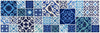 PORTO CERVO Runner da Tavola in Cotone colore blu,azzurro,bianco 45x140 cm - Dolci pensieri gift