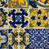 POSITANO mare Tovaglia maioliche blu e giallo 150 x 180 cm 6 posti Made in italy - Dolci pensieri gift
