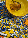 PRAIANO mare Tovaglia maioliche blu e giallo 150 x 180 cm 6 posti Made in italy - Dolci pensieri gift
