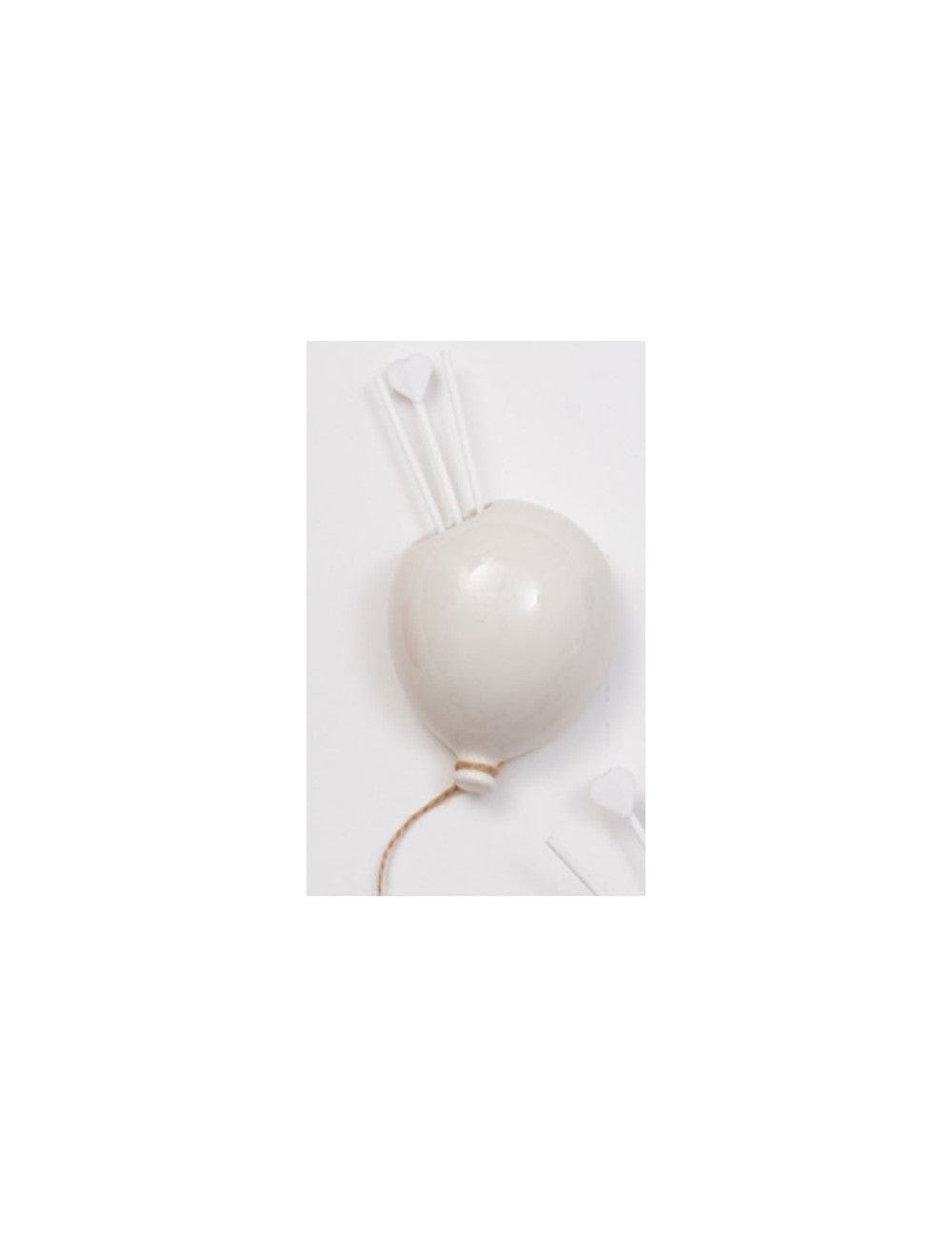 PROFUMATORE PALLONCINO BOMBONIERA BIANCO CERAMICA COMPLEANNO MATRIMONIO CERIMONIE REGALO - Dolci pensieri gift