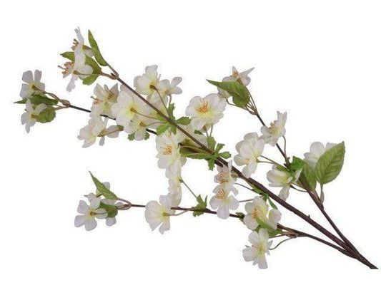 Ramo di Melo Artificiale con Fiori Bianchi 82 cm - Dolci pensieri gift